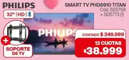 Naldo Lombardi Philips smart tv PHD6910 titan 32" oferta