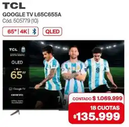 Naldo Lombardi Tcl google tv 65" L65C655A oferta