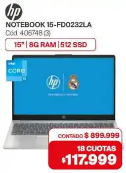 Naldo Lombardi Hp notebook 15-FD0232LA oferta