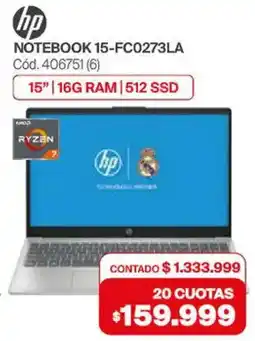Naldo Lombardi Notebook 15-FC0273LA oferta