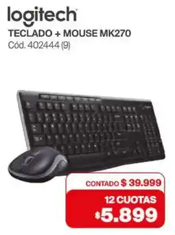 Naldo Lombardi Logitech teclado + mouse MK270 oferta