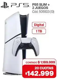 Naldo Lombardi Ps5 slim + 2 juegos oferta