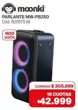 Naldo Lombardi Moonki parlante MW-PB250 oferta