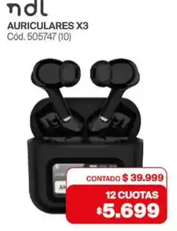 Naldo Lombardi Ndl auriculares x3 oferta
