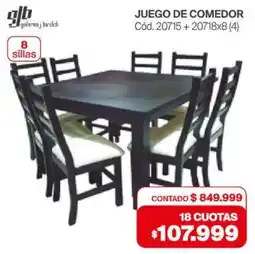 Naldo Lombardi Gjb juego de comedor oferta
