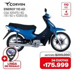 Naldo Lombardi Corven energy 110 ad oferta
