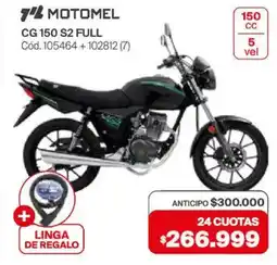 Naldo Lombardi Motomel cg 150 s2 full oferta