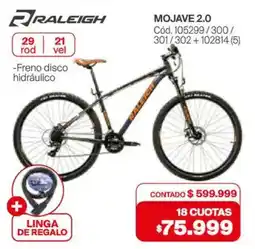 Naldo Lombardi Raleigh mojave 2.0 oferta