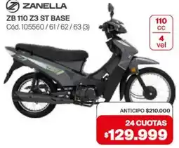 Naldo Lombardi Zanella zb 110 z3 st base oferta