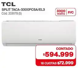 Naldo Lombardi Tcl split taca-3300fcsa/el3 oferta