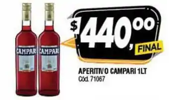 Supermercados Yaguar Campari Aperitivo 1lt oferta