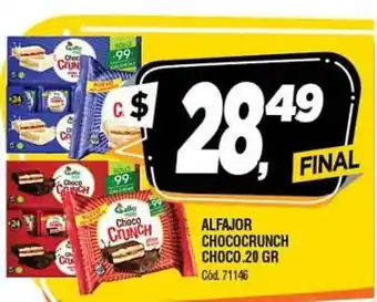 Supermercados Yaguar Gallo Choco Crunch Choco Alfajor 20gr oferta