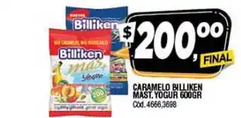 Supermercados Yaguar Billiken Mast. Yogur Caramelo 600gr oferta
