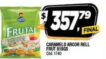 Supermercados Yaguar Arcor Rell Frut Caramelo 810gs oferta