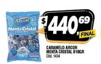 Supermercados Yaguar Arcor Menta Cristal Caramelo 810gr oferta