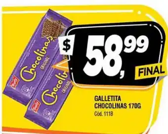 Supermercados Yaguar Chocolinas Galletita 170g oferta