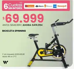 Changomas Bicicleta spinning oferta
