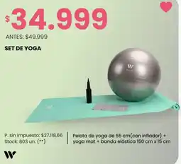 Changomas Set de yoga oferta