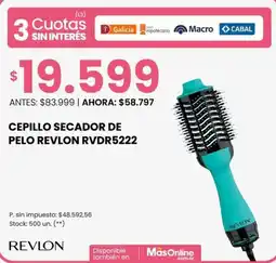Changomas Revlon cepillo secador de pelo RVDR5222 oferta