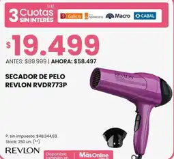Changomas Revlon secador de pelo RVDR773P oferta