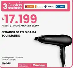Changomas Ga.ma secador de pelo gama tourmaline oferta