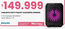 Changomas Philips parlante party TAX2208/00 30WRMS oferta