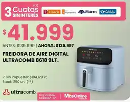 Changomas Freidora de aire digital ultracomb 8618 oferta