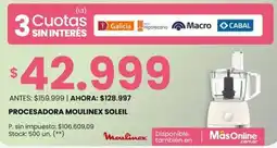 Changomas Moulinex soleil procesadora oferta