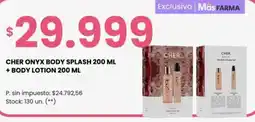 Changomas Cher onyx body splash + body lotion oferta