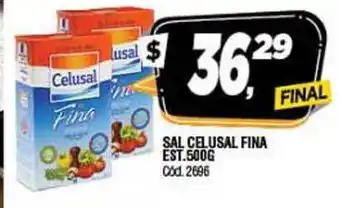 Supermercados Yaguar Celusal Fina Est. Sal 500g oferta