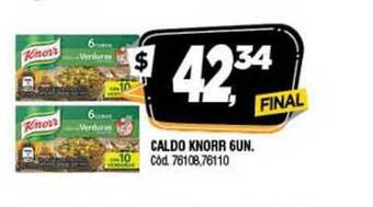 Supermercados Yaguar Knorr Caldo 6un. oferta