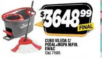 Supermercados Yaguar Cubo Vileda C/Pedal + Mopa M/fib EW&C oferta