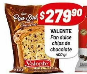 Almacor Valente Pan Dulce Chips De Chocolate oferta