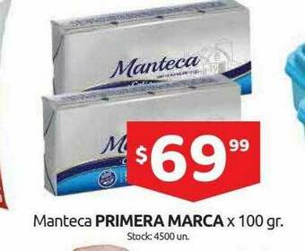 Cordiez Manteca Primera Marca oferta