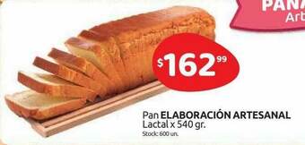 Cordiez Pan Elaboración Artesanal Lactal oferta