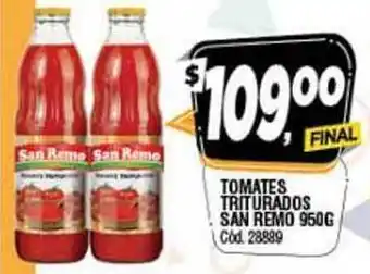 Supermercados Yaguar San Remo Tomates Triturados 950g oferta