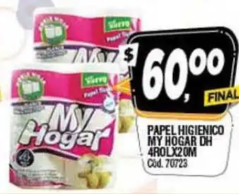 Supermercados Yaguar My Hogar Papel Higienico Dh 4rol x 20m oferta