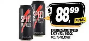 Supermercados Yaguar Speed Energizante Lata 473 / 500cc oferta