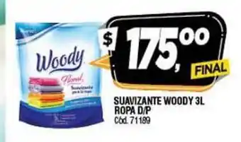 Supermercados Yaguar Woody Suavizante 3L Ropa D/p oferta