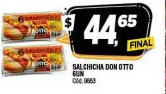 Supermercados Yaguar Don Otto Salchicha 6un oferta