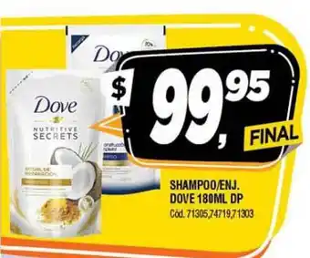 Supermercados Yaguar Dove Shampoo / Enjuague 180ml Dp oferta
