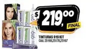 Supermercados Yaguar 919 Tinturas Kit oferta