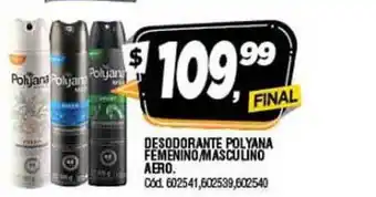 Supermercados Yaguar Polyana Femenino/Masculino Aero. Desodorante oferta