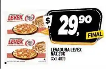 Supermercados Yaguar Levex Nat. Levadura 20g oferta