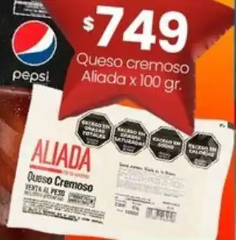 Changomas Aliada queso cremoso oferta