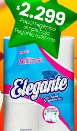 Changomas Elegante papel higénico simple hoja oferta