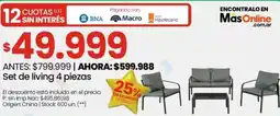 Changomas Set de living oferta
