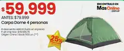 Changomas Dome carpa oferta