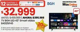 Changomas Bgh tv bgh led 43" oferta