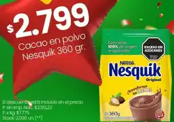 Changomas Nesquik cacao en polvo oferta